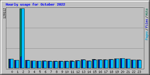 Hourly usage for October 2022