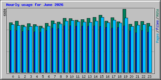 Hourly usage for June 2026